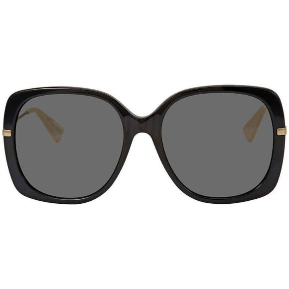 NEW Gucci Grey and Gold Square Women's Sunglasses - Picture 2 of 4
